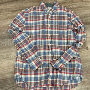 I crew mens plaid shirt